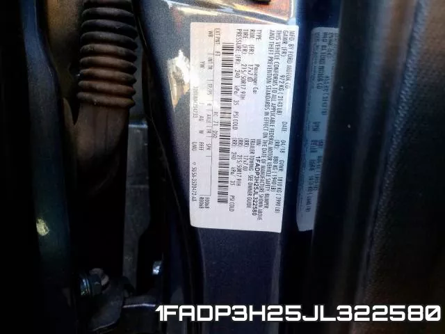 1FADP3H25JL322580 фото 2
