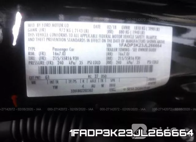 1FADP3K23JL266664 фото 10