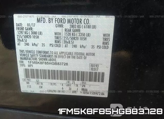 1FM5K8F85HGB83728 фото 10