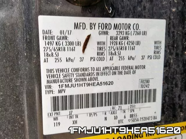 1FMJU1HT9HEA51620 фото 2