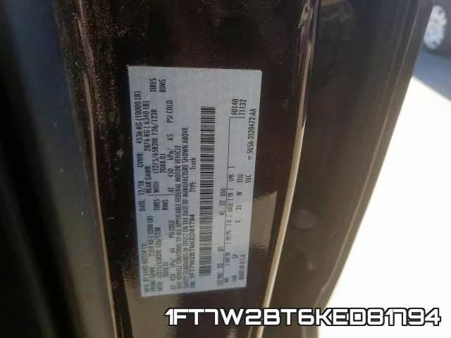 1FT7W2BT6KED81794 фото 2