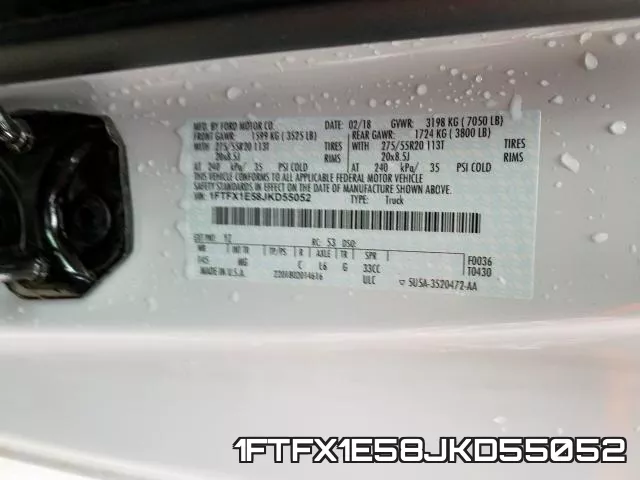 1FTFX1E58JKD55052 фото 2