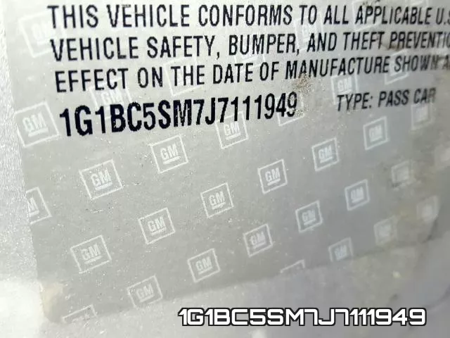 1G1BC5SM7J7111949 фото 2