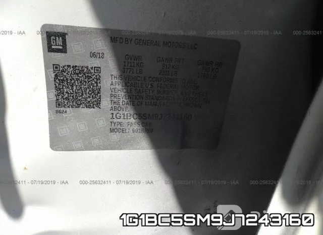 1G1BC5SM9J7243160 фото 10