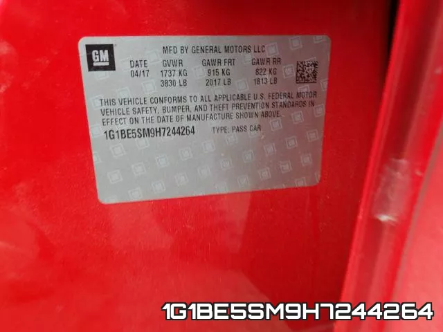 1G1BE5SM9H7244264 фото 2
