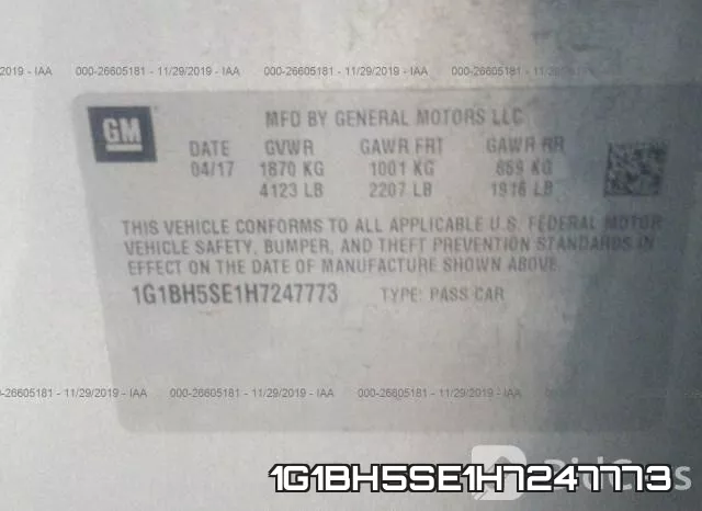 1G1BH5SE1H7247773 фото 10