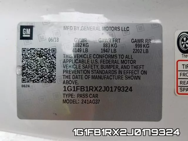 1G1FB1RX2J0179324 фото 2