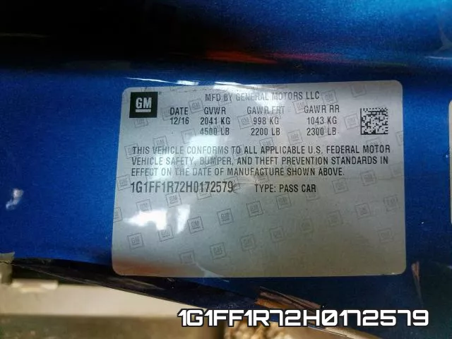 1G1FF1R72H0172579 фото 2