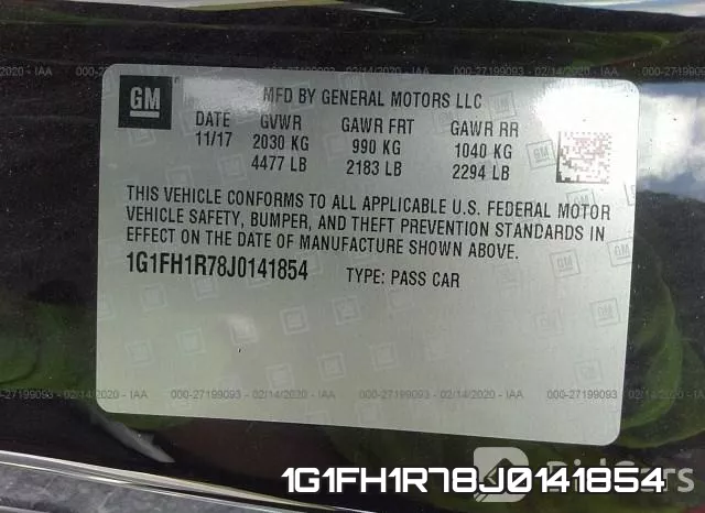1G1FH1R78J0141854 фото 10