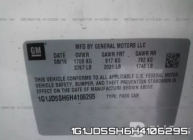 1G1JD5SH6H4106295 фото 10