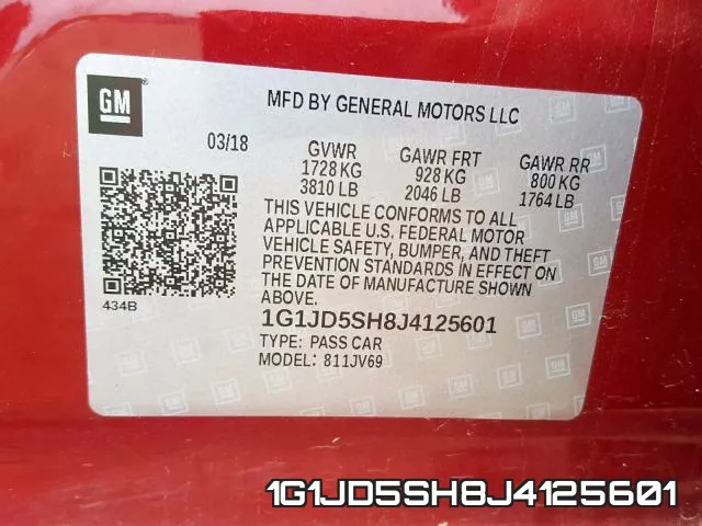 1G1JD5SH8J4125601 фото 2