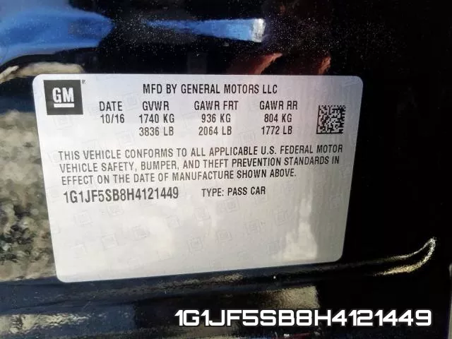 1G1JF5SB8H4121449 фото 2