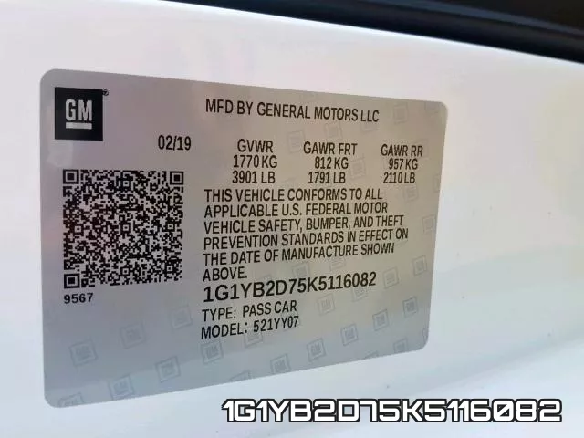 1G1YB2D75K5116082 фото 2