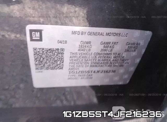 1G1ZB5ST4JF216236 фото 10