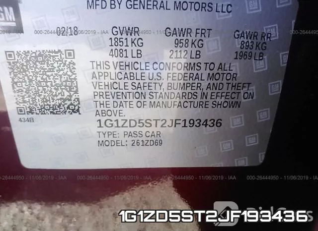 1G1ZD5ST2JF193436 фото 10