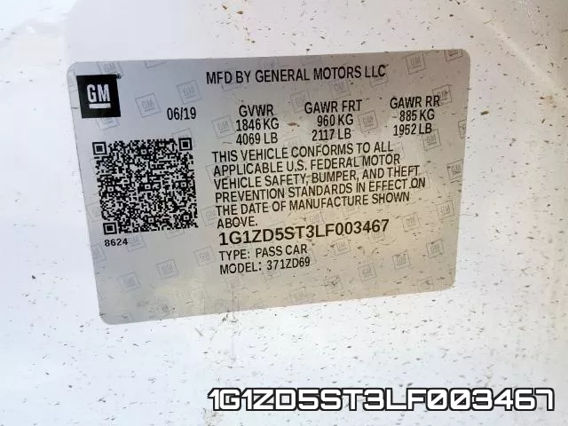 1G1ZD5ST3LF003467 фото 2