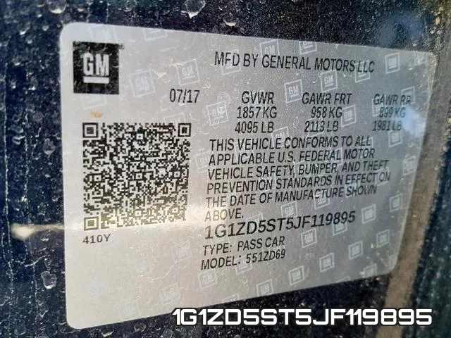 1G1ZD5ST5JF119895 фото 2