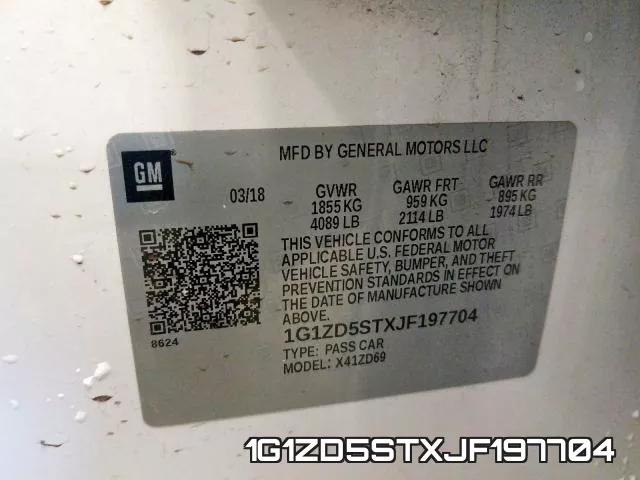 1G1ZD5STXJF197704 фото 2