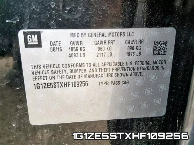 1G1ZE5STXHF109256 фото 2