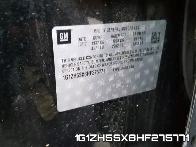 1G1ZH5SX8HF275771 фото 2