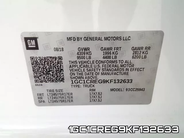 1GC1CREG9KF132633 фото 2