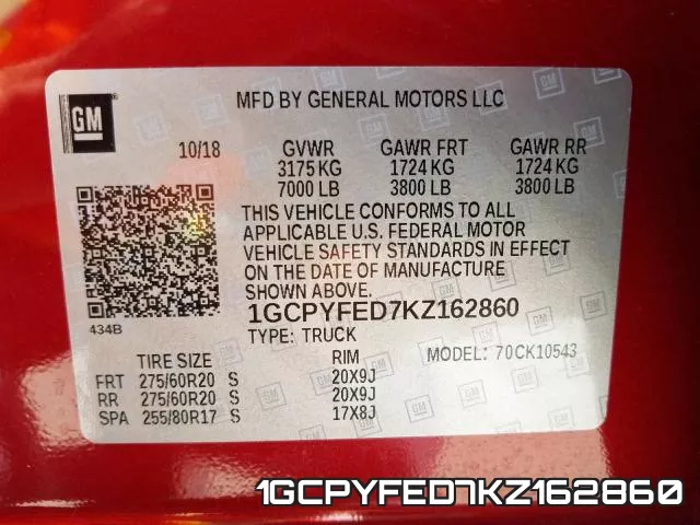 1GCPYFED7KZ162860 фото 2