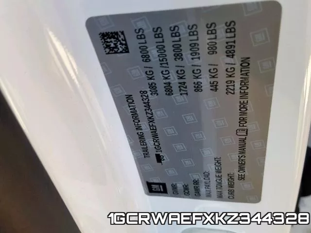 1GCRWAEFXKZ344328 фото 2