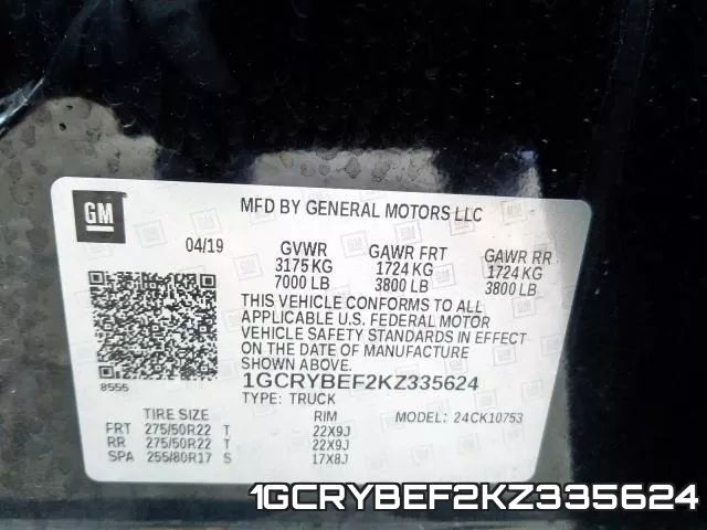 1GCRYBEF2KZ335624 фото 2