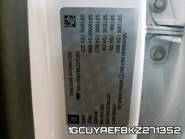 1GCUYAEF8KZ271352 фото 2