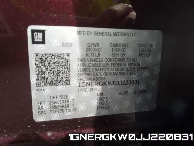 1GNERGKW0JJ220831 фото 2