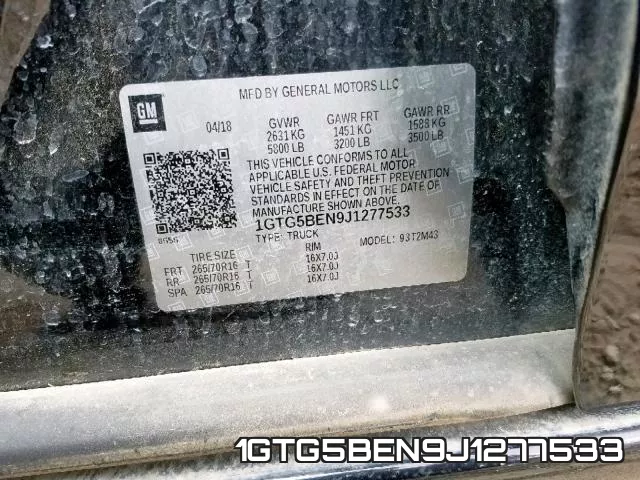 1GTG5BEN9J1277533 фото 2