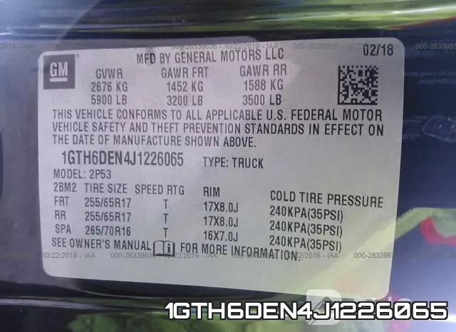 1GTH6DEN4J1226065 фото 10