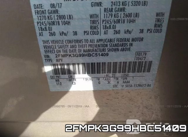 2FMPK3G99HBC51409 фото 10