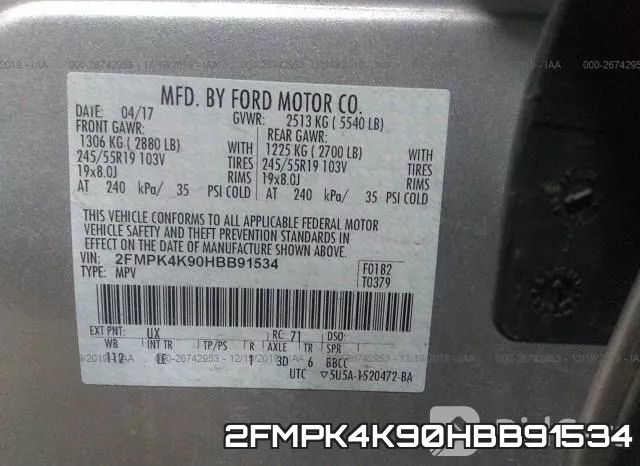 2FMPK4K90HBB91534 фото 10