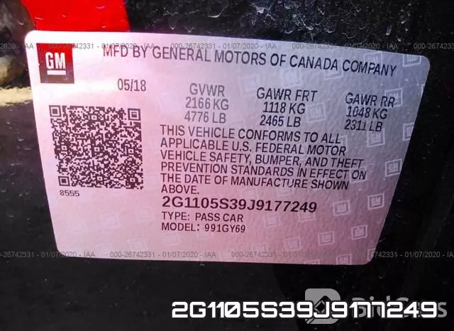 2G1105S39J9177249 фото 10