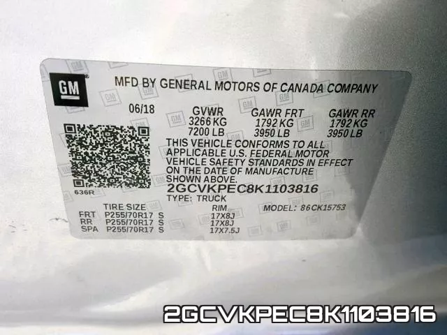2GCVKPEC8K1103816 фото 2