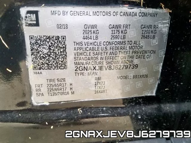 2GNAXJEV8J6279739 фото 2