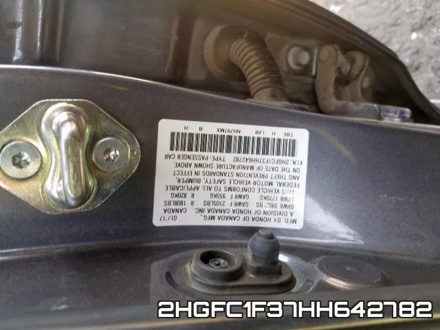 2HGFC1F37HH642782 фото 2