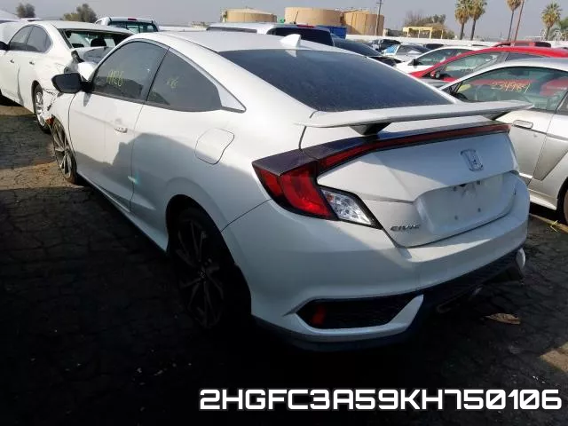 2HGFC3A59KH750106 фото 4