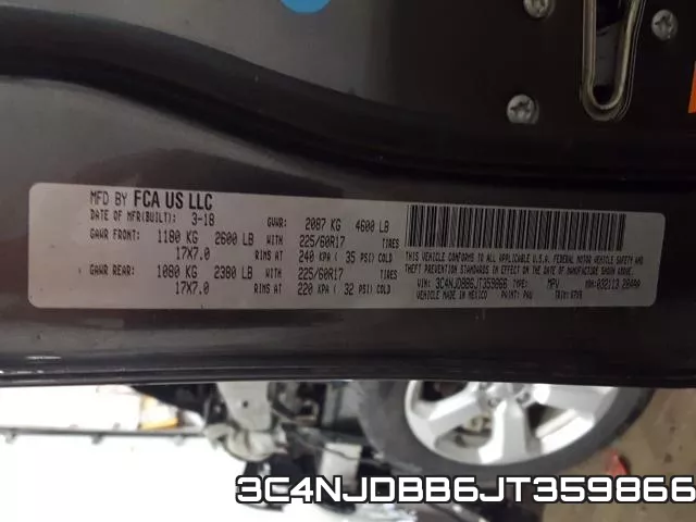 3C4NJDBB6JT359866 фото 2