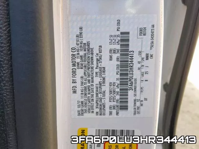 3FA6P0LU3HR344413 фото 2