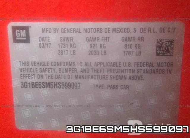 3G1BE6SM5HS599097 фото 10