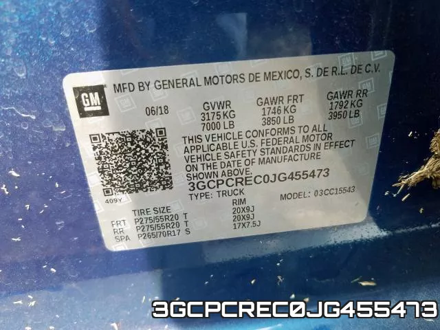 3GCPCREC0JG455473 фото 2