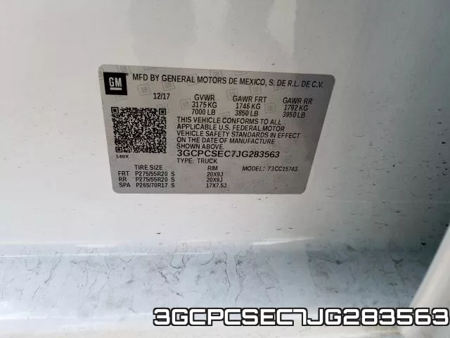 3GCPCSEC7JG283563 фото 2