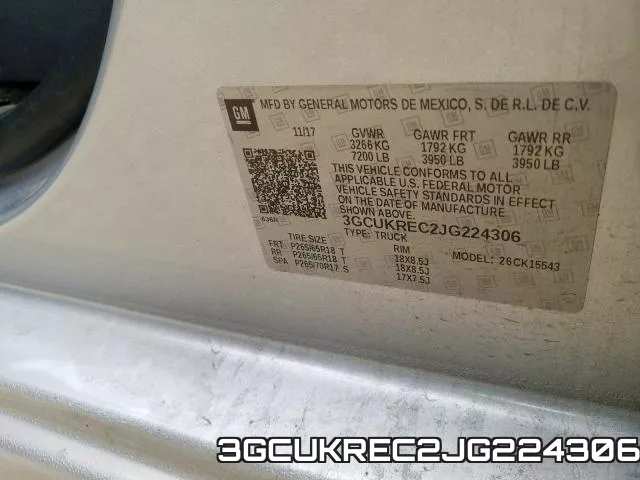 3GCUKREC2JG224306 фото 2