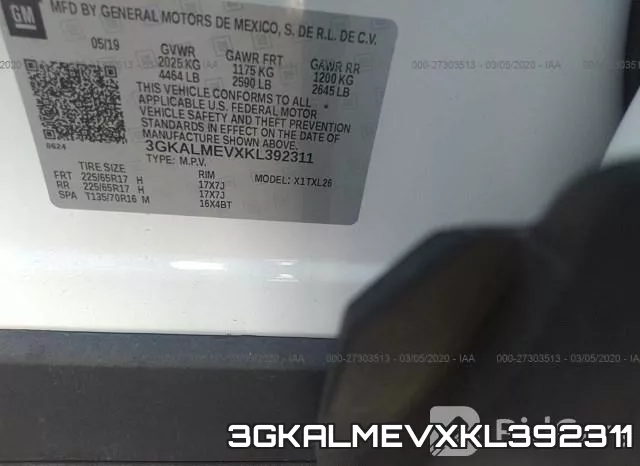 3GKALMEVXKL392311 фото 10