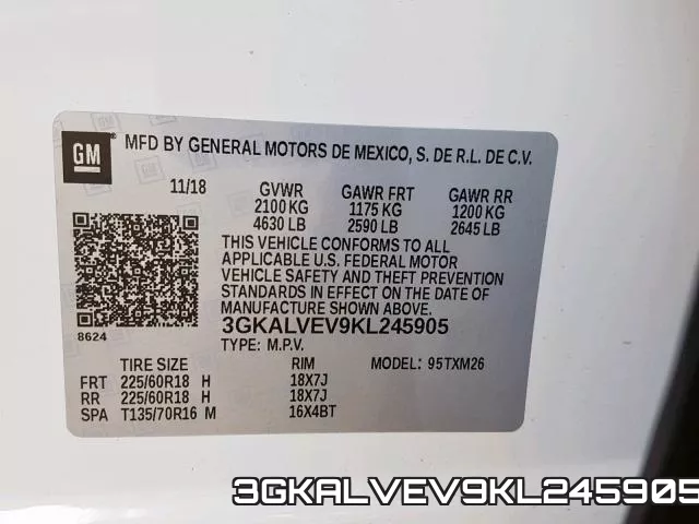3GKALVEV9KL245905 фото 2