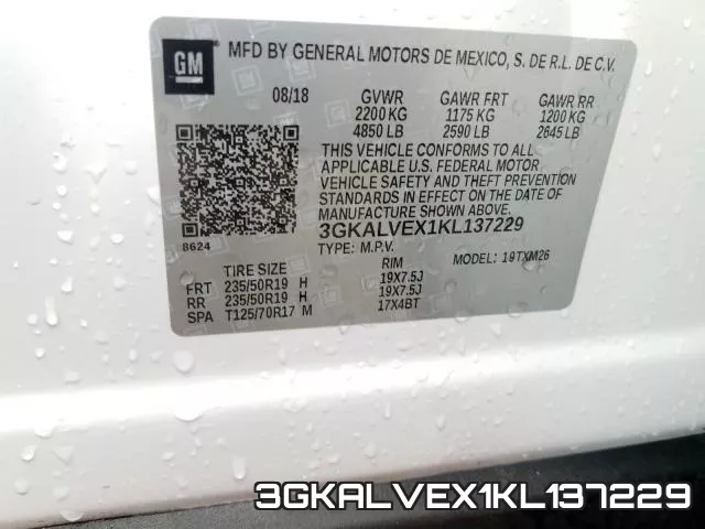 3GKALVEX1KL137229 фото 2