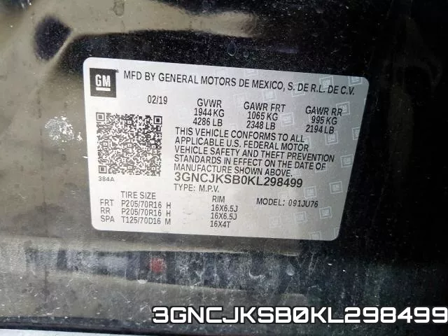 3GNCJKSB0KL298499 фото 2