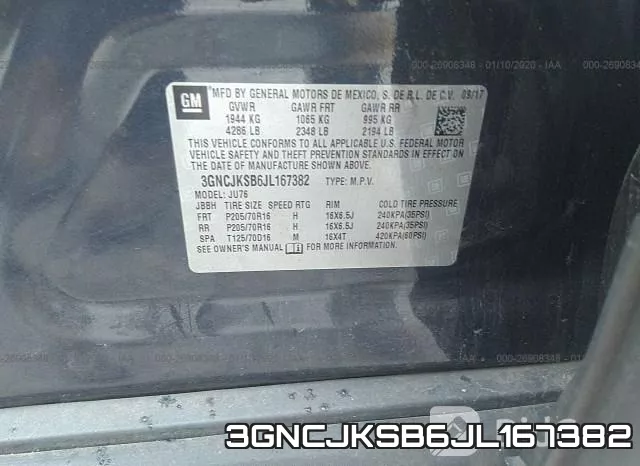 3GNCJKSB6JL167382 фото 10